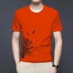 Tree Design Basic T Shirt – Soft & Comfortable - T-shirt For Men