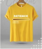 Men's High Quality Tee In Resonable Price Patience Loading Printed - Image 2