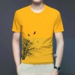 Tree Design Basic T Shirt – Soft & Comfortable - T-shirt For Men - Image 4